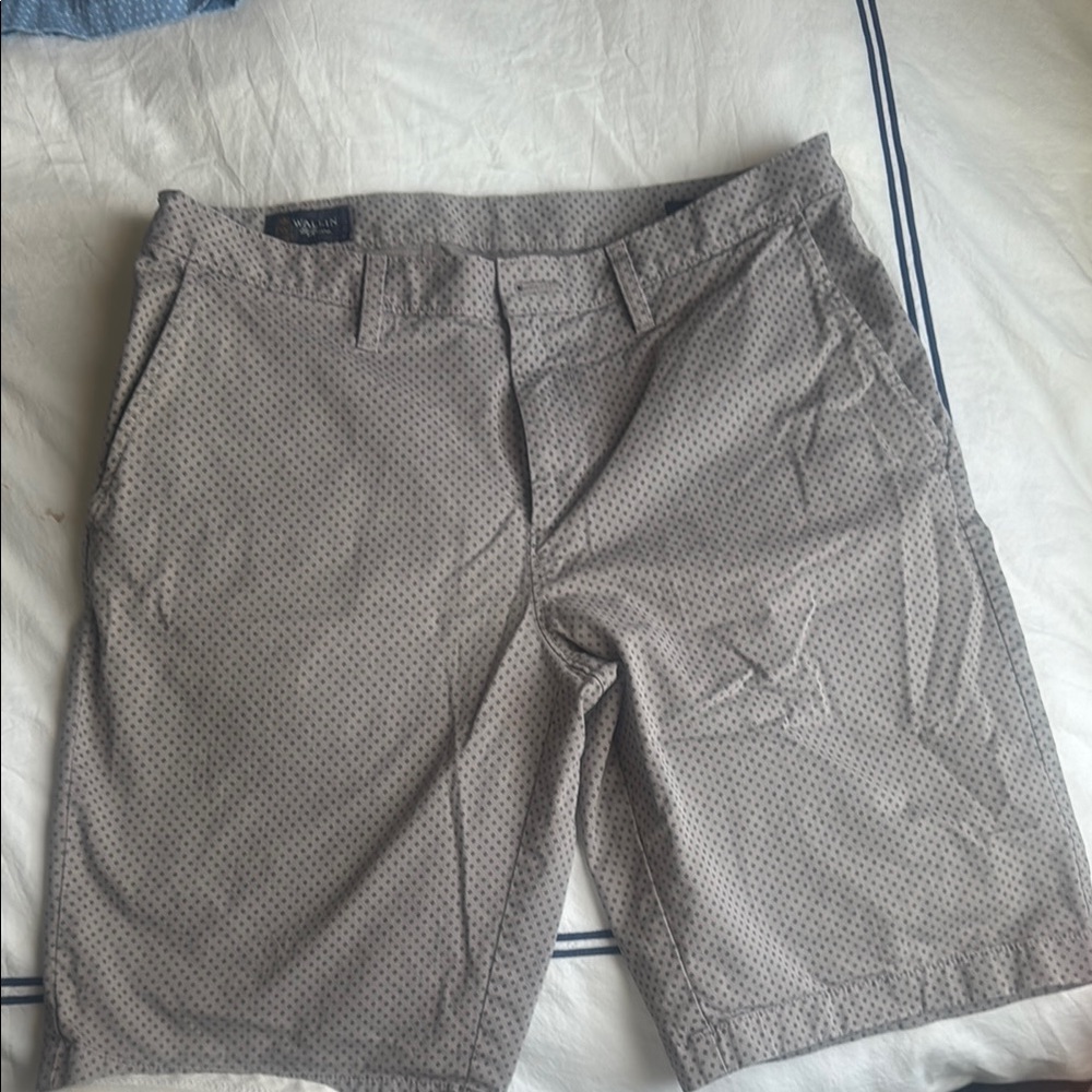 Gray Patterned Men's Shorts